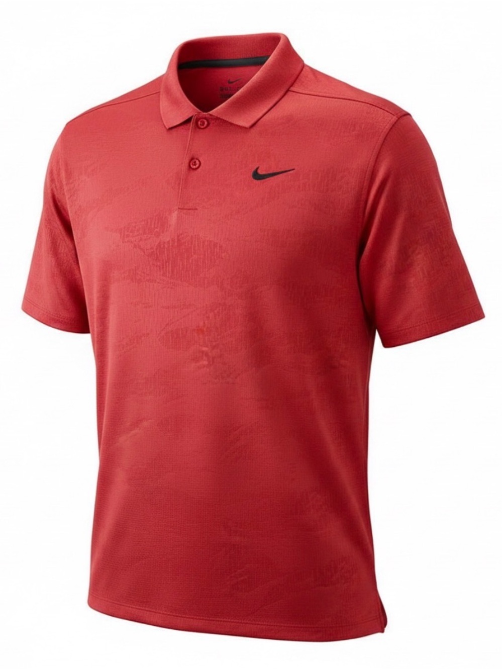 Nike Dri-FIT Men’s Large Red Polo Shirt Standard Fit Golf Athletic